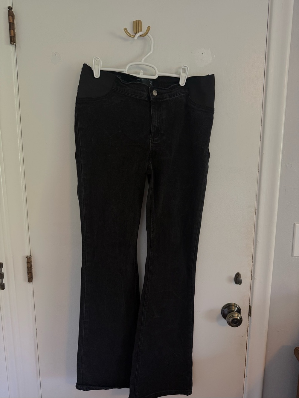 ASOS Design Black Maternity Women's Stretch Flare Jeans size 4